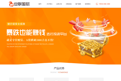 上海安联金融行业网站建设案例
